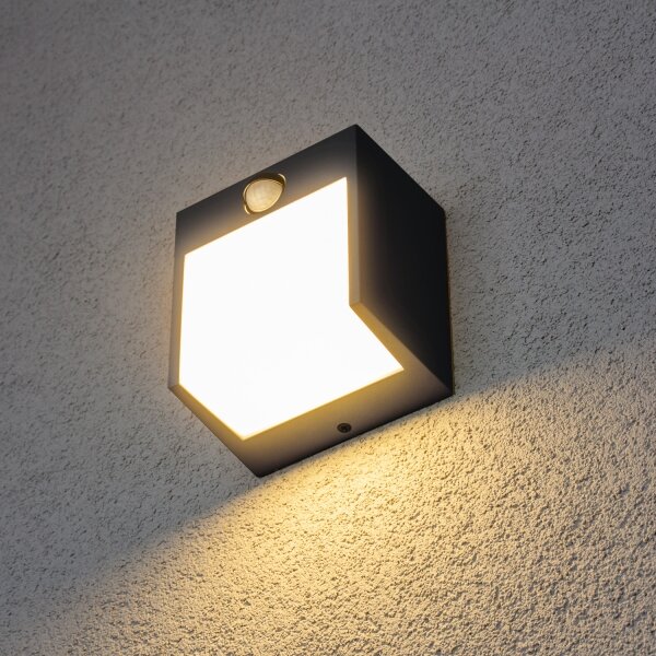 Brilagi-LED Lampada da parete esterna con sensore TERNI LED/12W/230V antr. IP44