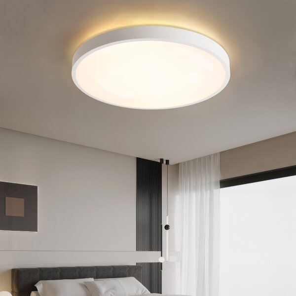 Brilagi - Lampada a LED dimmerabile GLASS POOL DOUBLE LED/80W/230V 60 cm bianca + telecomando