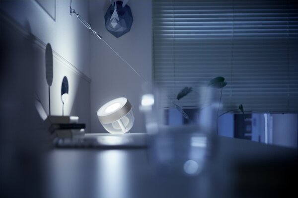 Philips - Lampada da tavolo LED RGB Hue IRIS LED/10W/230V argento