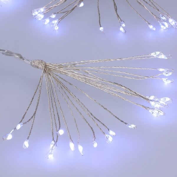 Brilagi - Catena luminosa LED per esterni 150xLED 5m IP44 bianco freddo effetto scintillante
