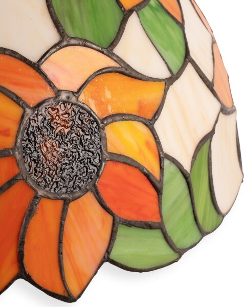 Brilagi - Lampada da tavolo Tiffany a vetri colorati SUNFLOWER 2xE27/60W/230V