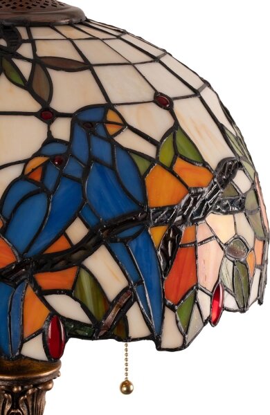 Brilagi - Lampada da terra in vetro Tiffany JUNGLE 2xE27/60W/230V
