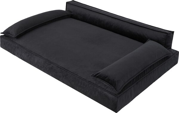 Letto per cani Divano per cani Cuscino per cani Cesto per cani Divano per cani Letto per animali Cesto per cani Divano per cani, facile da pulire, nero, dimensioni L: 78x54 cm