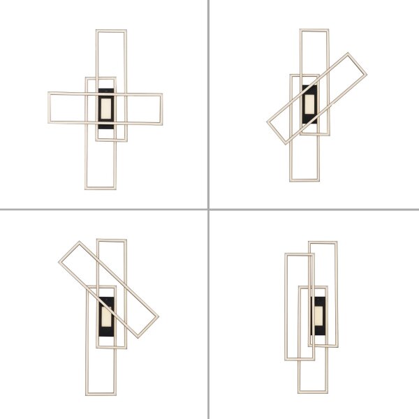 Leuchten Direkt 14693-18 - Plafoniera LED dimmerabile ASMIN LED/48W/230V