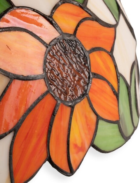 Brilagi - Lampada da tavolo in vetro stile Tiffany SUNFLOWER 1xE27/60W/230V