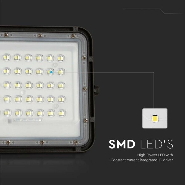LED Proiettore solare da esterno LED/6W/3,2V IP65 4000K nero + +TC