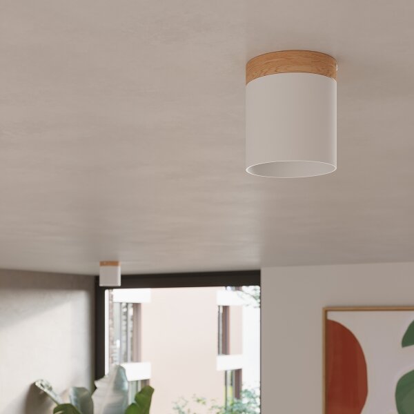 Sollux SL.1348 - Faretto RIF 1xGU10/10W/230V diametro 12 cm bianco