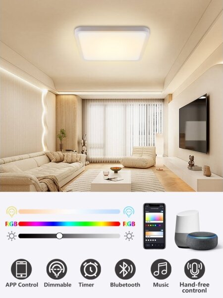 Immax NEO 07168-W40-LED RGB+CCT Lampada dimmerabile 50W/230V Wi-Fi Tuya white+TC