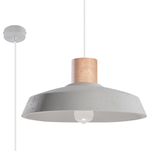 Lampada a sospensione AFRA 1xE27 15W betoNon applicabilerewno 115x40x40cm Sollux Lighting