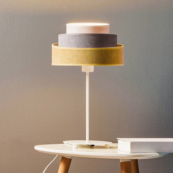 Duolla Lampada da tavolo Pastell Trio giallo/grigio 50 cm