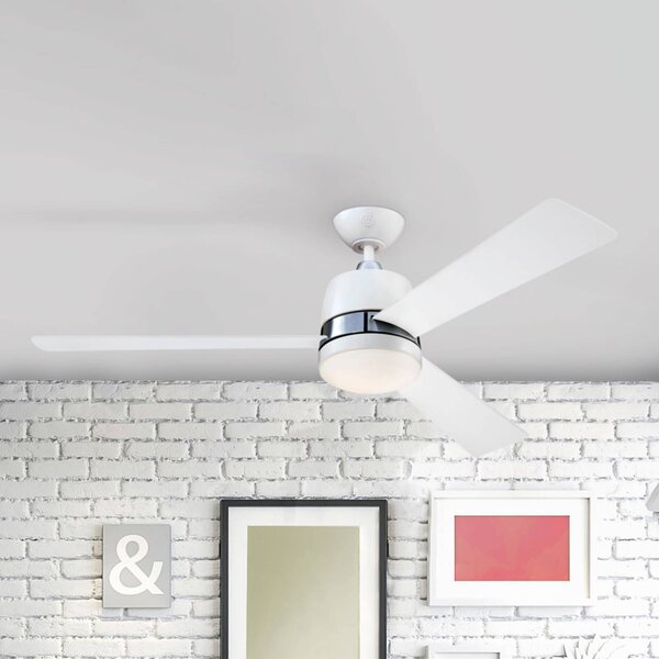 Westinghouse Tristan ventilatore luce bianco/acero, Legno chiaro, Soggiorno / Sala da pranzo, Legno, Moderno