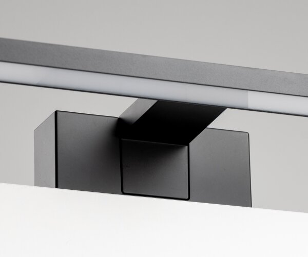 Aigostar - Illuminazione per specchio da bagno LED/12W/230V 4000K 60 cm IP44 nero