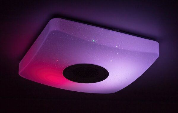 Rabalux - Plafoniera LED RGB dimmerabile con altoparlante LED/18W/230V + telecomando