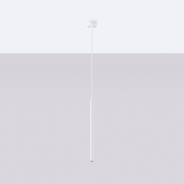 Sollux SL.1337 - Lampadario a sospensione con filo ARCHE 1xG9/8W/230V bianco