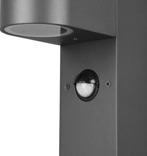 Trio Lighting Lampioncino Roya, sensore di movimento, antracite dimmerabile, Nero, Alluminio, Moderno