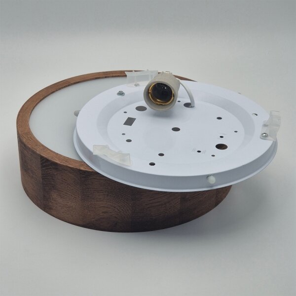 Brilagi - Plafoniera LED RGBW dimmerabile CARVALHO 1xE27/9W/230V Wi-Fi rovere diam. 27,5