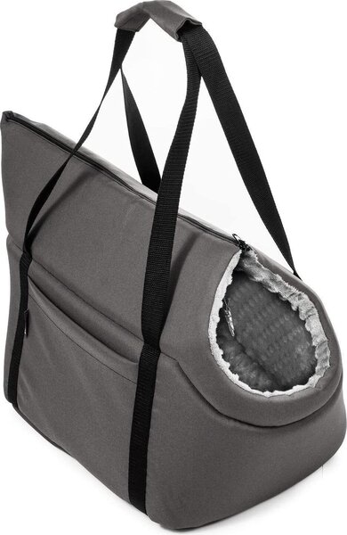 Borsa per cani Borsa da trasporto per cani Scatola da trasporto per gatti Borsa New Grey Minky L