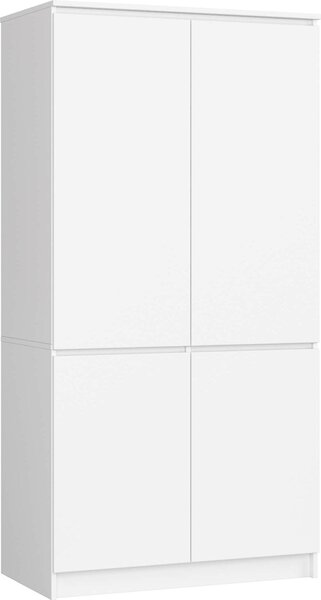 Akord Armadio 4 Ante Bianco 90X51X180 Cm