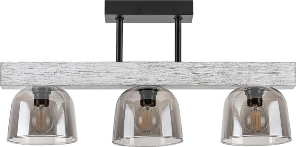 Lampada da soffitto a 3 punti E14 3x40W colore rovere grigio 3119 Cardamomo Rabalux