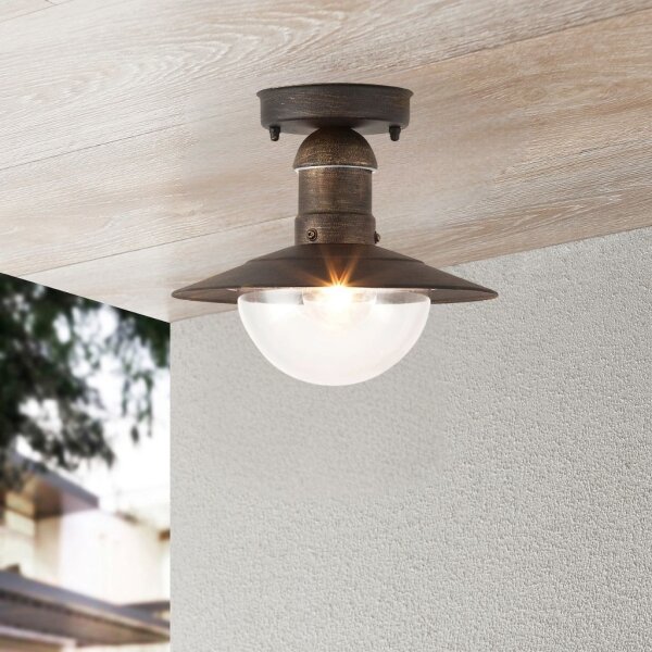 Brilagi - Plafoniera da esterno MOLDE 1xE27/60W IP44 bronzo/patina