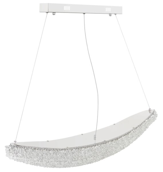 Globo 68524-40 - Lampadario LED dimmerabile su cavo KRISTALLA LED/40W/230V cromo lucido + telecomando