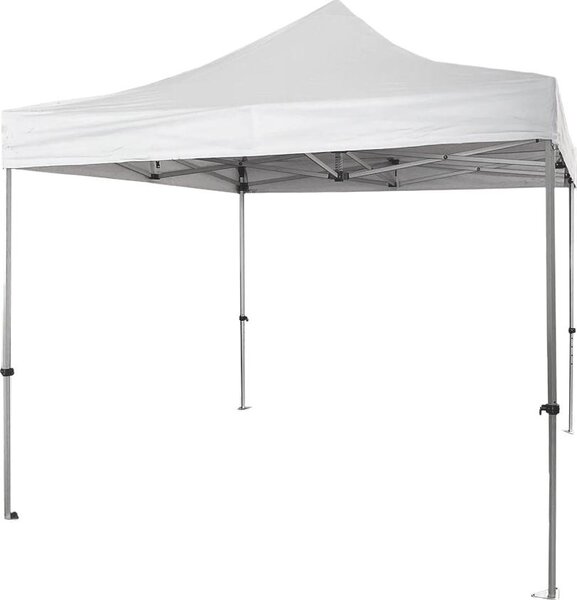 Gazebo richiudibile in alluminio professionale struttura esagonale Market-Pro 3X3 Bianco impermeabile