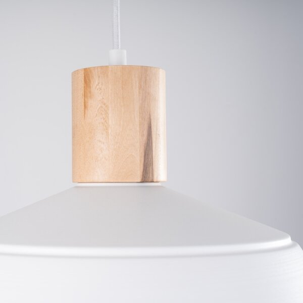 Sollux SL.1321 - Lampadario a sospensione con filo FANO 1xE27/15W/230V diametro 34 cm bianco