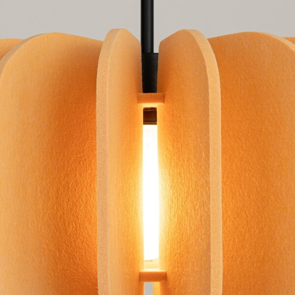 Sollux SL.1861 - Lampadario a sospensione con cavo MULA, 1xE27/15W/230V, diametro 45 cm, giallo