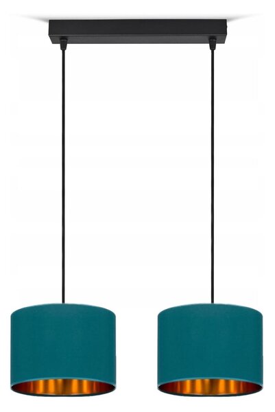 Lampada da soffitto Turchese Lampada Vintage Moderna E27 Lampada di design a 2 luci N230-H2-T