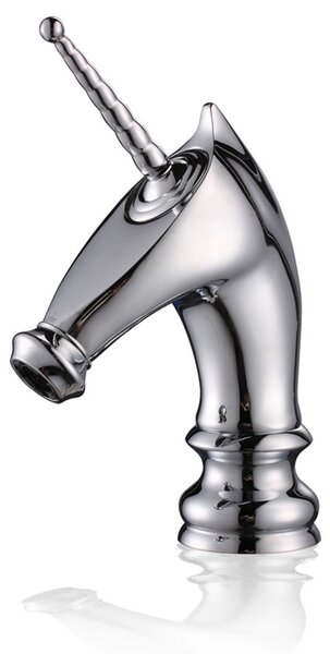 LAUFERI UNICORN miscelatore per lavabo freestanding argento