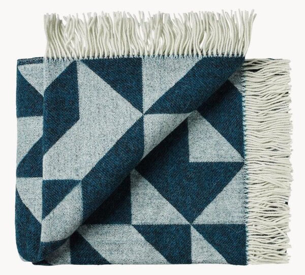 Coperta in lana con frange Twist