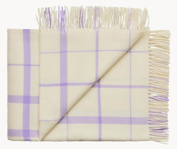 Coperta in lana con frange Warp
