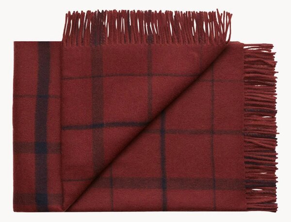 Coperta in lana con frange Warp