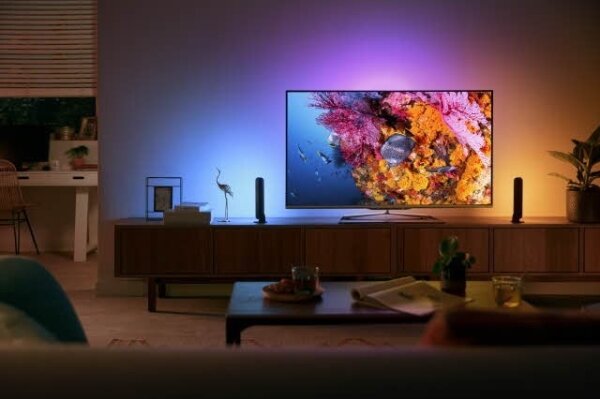 Philips -Estensione LED RGB Lampada da tavolo dimmerabile Hue PLAY LED/6W/230V nero