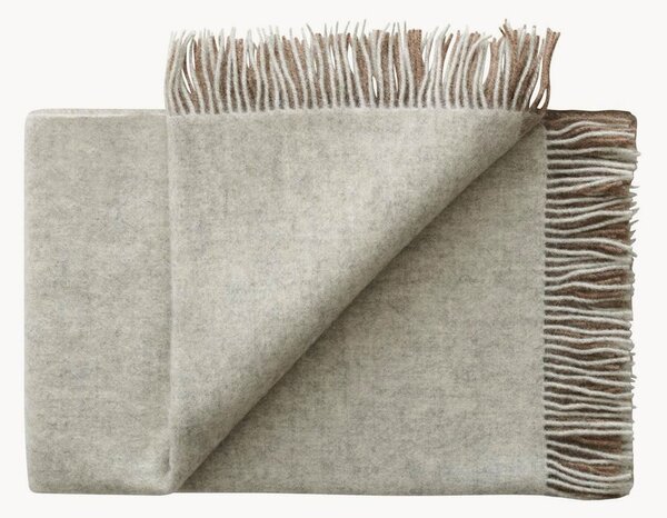 Coperta in lana con frange Drejø