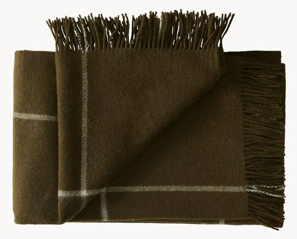 Coperta in lana con frange Mandø