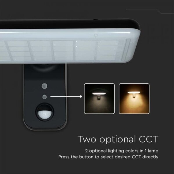 Lampada solare da parete LED con sensore 15W 3,2V 4000K/6000K IP65 nera