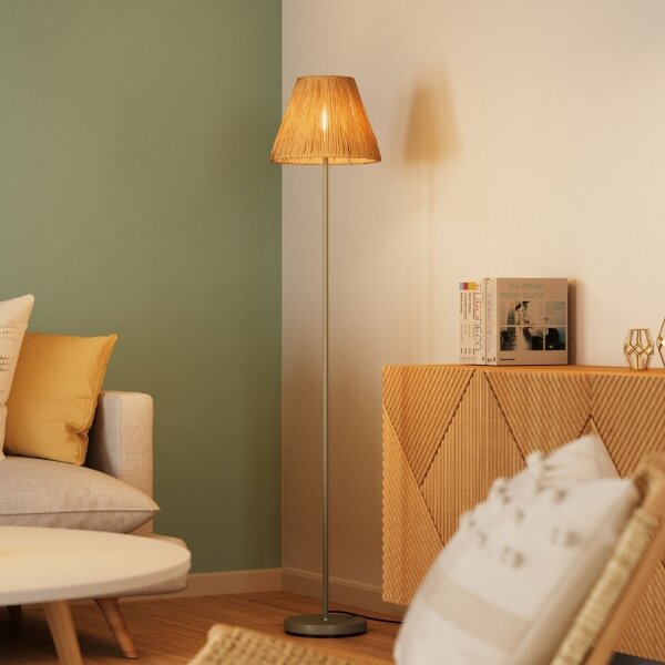 Ledvance - Lampada con piedistallo DECOR RAFFIA 1xE27/15W/230V bastone di rafia