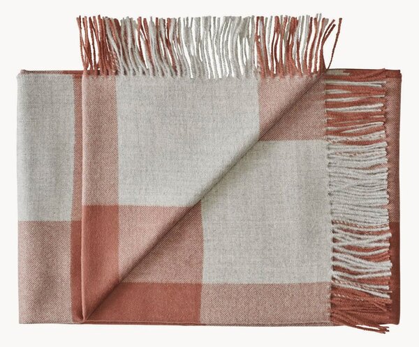 Coperta in baby alpaca con frange Caracas