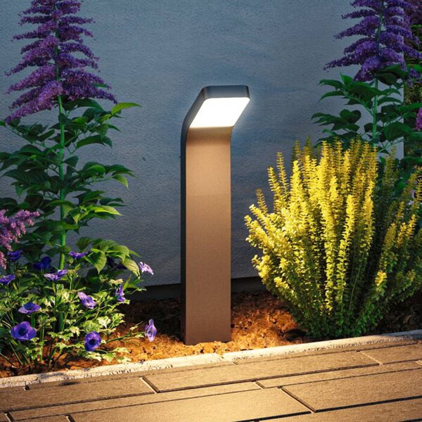 Paulmann Lampioncino da giardino Kulma, Nero, Alluminio, Lampada LED da esterni