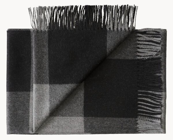 Coperta in baby alpaca con frange Caracas