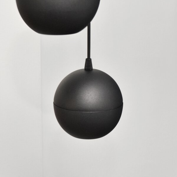 Lampadario LED a sospensione con filo MIDWAY 4xGU10/4,8W/230V nero