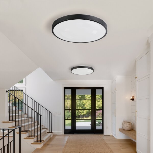 Brilagi - Lampada LED dimmerabile GLASS POOL DOUBLE LED/80W/230V 60 cm nero + telecomando