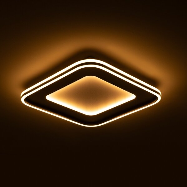 Brilagi - Lampada LED dimmerabile TRIVARO LED/88W/230V 3000-6000K 40x40 cm + telecomando