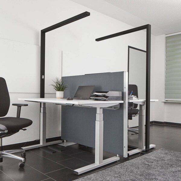 Arcchio Piantana LED office Jolinda sensore, dimmer, nero