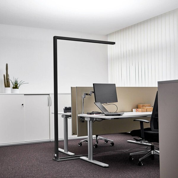 Arcchio Piantana LED office Jolinda sensore, dimmer, nero