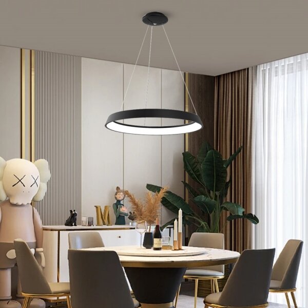 Immax NEO - Lampadario LED dimmerabile a sospensione con filo LIMITADO LED/39W/230V 60 cm nero