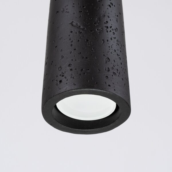 Sollux SL.1355 - Lampadario a sospensione con filo ELECTRA 1xGU10/10W/230V calcestruzzo/nero