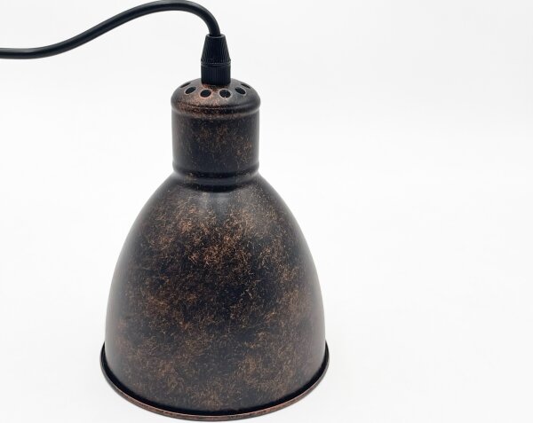 Brilagi - Lampadario LED sospeso su cavo RIDDY 1xE27/60W/230V rame/patina