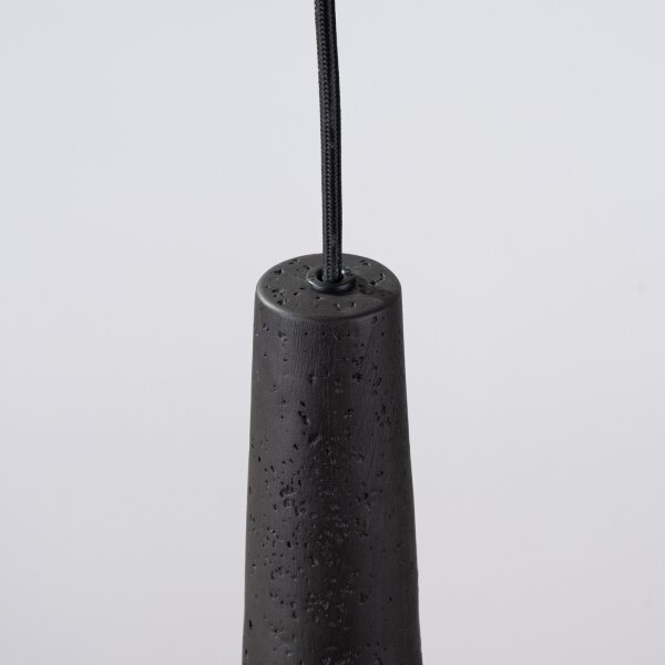 Sollux SL.1355 - Lampadario a sospensione con filo ELECTRA 1xGU10/10W/230V calcestruzzo/nero